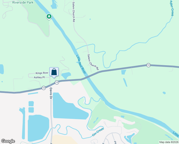 map of restaurants, bars, coffee shops, grocery stores, and more near 108 Sumpter Lane in Judsonia