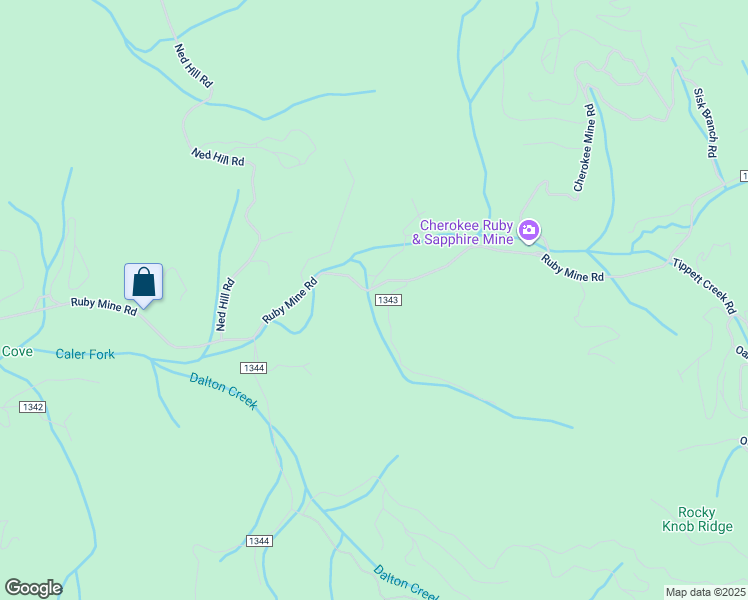 map of restaurants, bars, coffee shops, grocery stores, and more near 2157 Ruby Mine Road in Franklin