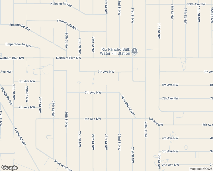 map of restaurants, bars, coffee shops, grocery stores, and more near 23rd Street Northwest in Rio Rancho