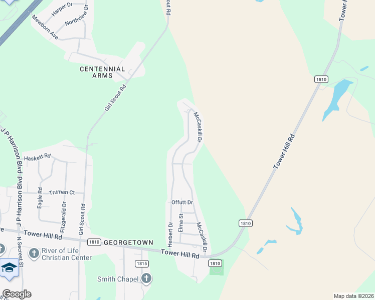 map of restaurants, bars, coffee shops, grocery stores, and more near 906 McCaskill Drive in Kinston