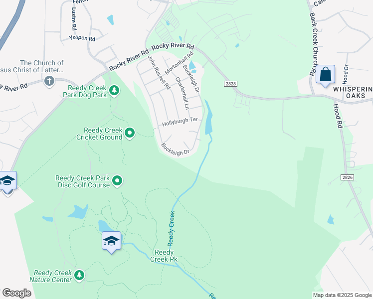 map of restaurants, bars, coffee shops, grocery stores, and more near 4203 Gifford Park Court in Charlotte