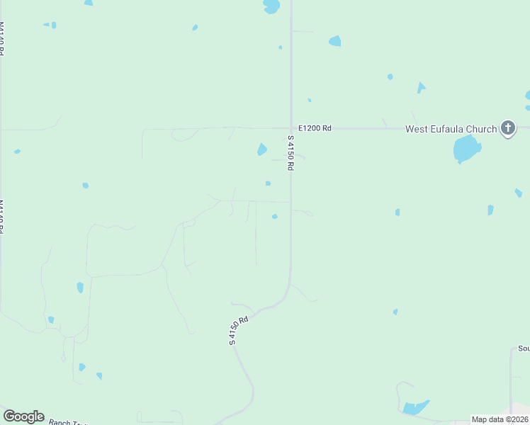 map of restaurants, bars, coffee shops, grocery stores, and more near 414938 East 1203 Road in Eufaula