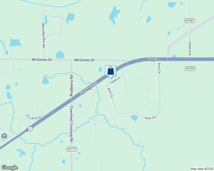 map of restaurants, bars, coffee shops, grocery stores, and more near 301 Todd Lane in Spiro