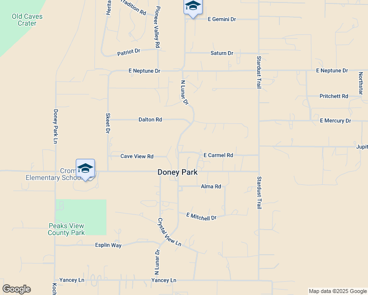 map of restaurants, bars, coffee shops, grocery stores, and more near 9115 North Lunar Drive in Flagstaff