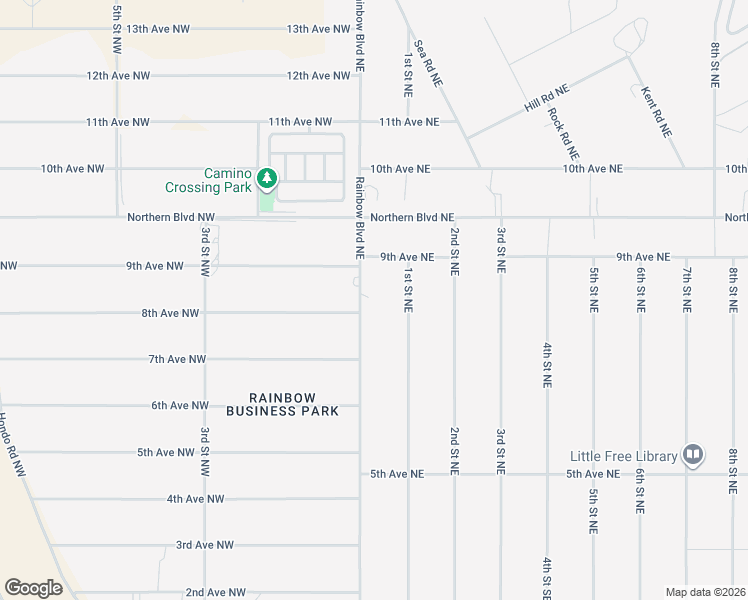 map of restaurants, bars, coffee shops, grocery stores, and more near 717 1st Street Northeast in Rio Rancho