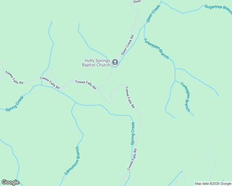 map of restaurants, bars, coffee shops, grocery stores, and more near Towee Falls Road in Tellico Plains