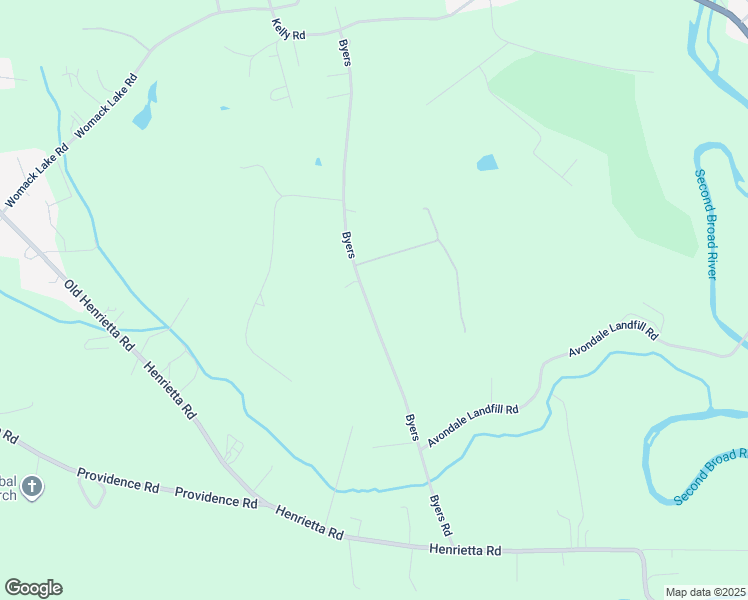 map of restaurants, bars, coffee shops, grocery stores, and more near 455 Byers Road in Forest City