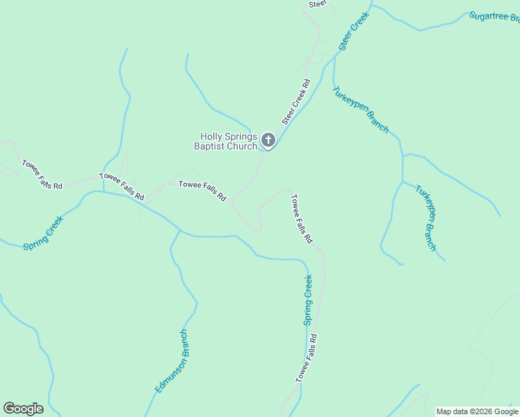 map of restaurants, bars, coffee shops, grocery stores, and more near Towee Falls Road in Tellico Plains