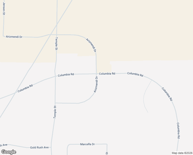 map of restaurants, bars, coffee shops, grocery stores, and more near Arizmendi Drive in California City