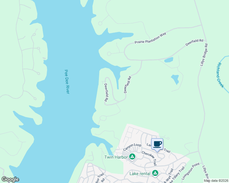 map of restaurants, bars, coffee shops, grocery stores, and more near 534 Deerfield Road in Mount Gilead