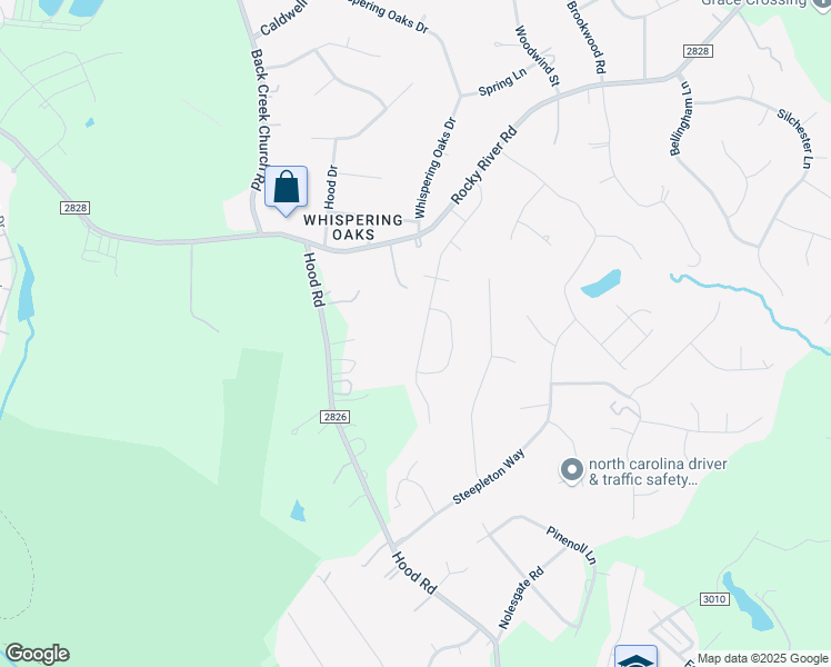 map of restaurants, bars, coffee shops, grocery stores, and more near 4518 Rocky River Road in Charlotte
