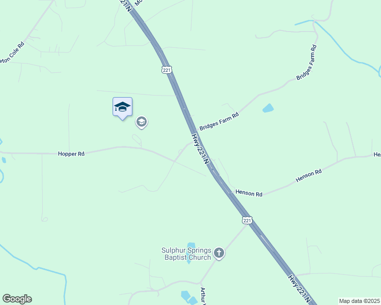map of restaurants, bars, coffee shops, grocery stores, and more near 140 Bridges Farm Road in Forest City