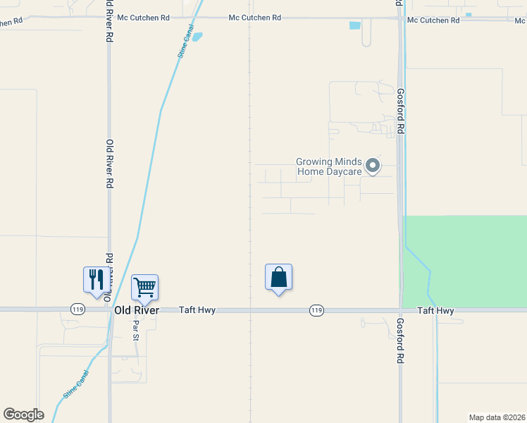 map of restaurants, bars, coffee shops, grocery stores, and more near 3739 Ming Avenue in Bakersfield