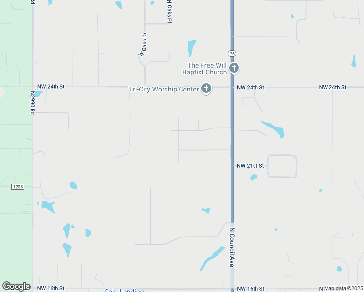 map of restaurants, bars, coffee shops, grocery stores, and more near 3401 Northwest 22nd Street in Newcastle