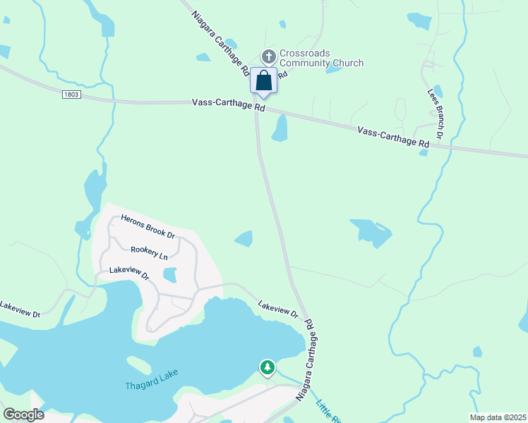 map of restaurants, bars, coffee shops, grocery stores, and more near 2668 Niagara Carthage Road in Carthage