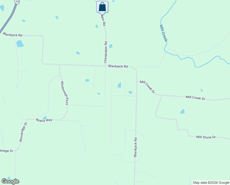 map of restaurants, bars, coffee shops, grocery stores, and more near 118 Blackjack Road in Greenbrier