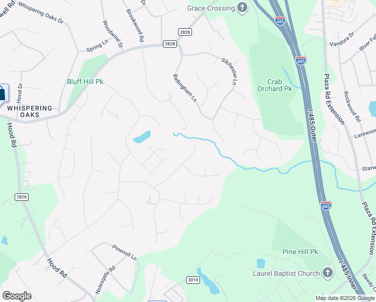 map of restaurants, bars, coffee shops, grocery stores, and more near 5019 Ardenwoods Drive in Charlotte