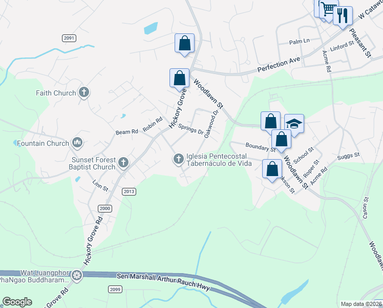 map of restaurants, bars, coffee shops, grocery stores, and more near 1122 Oakwood Drive in Belmont