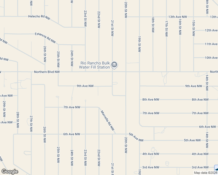 map of restaurants, bars, coffee shops, grocery stores, and more near 2101 9th Avenue Northwest in Rio Rancho