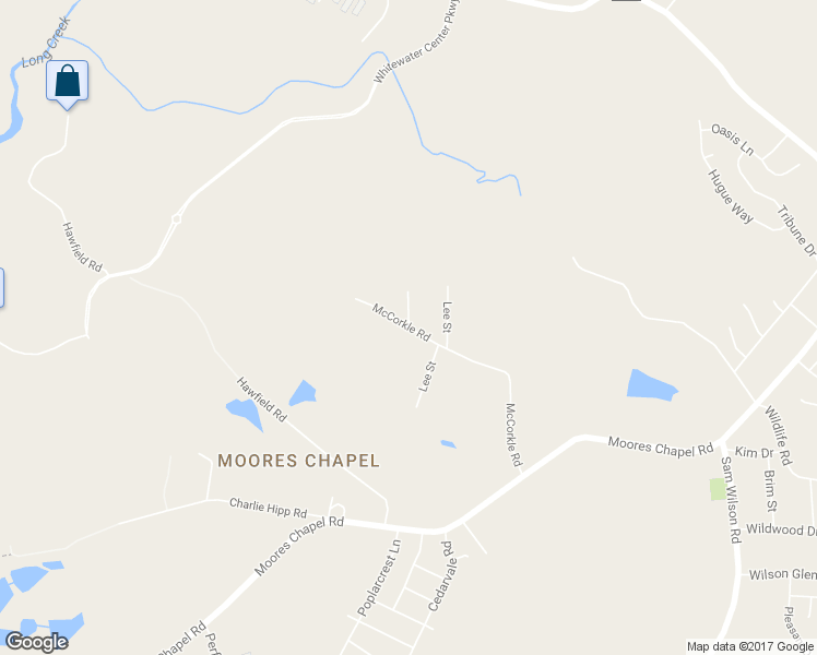 map of restaurants, bars, coffee shops, grocery stores, and more near 1417 McCorkle Road in Charlotte