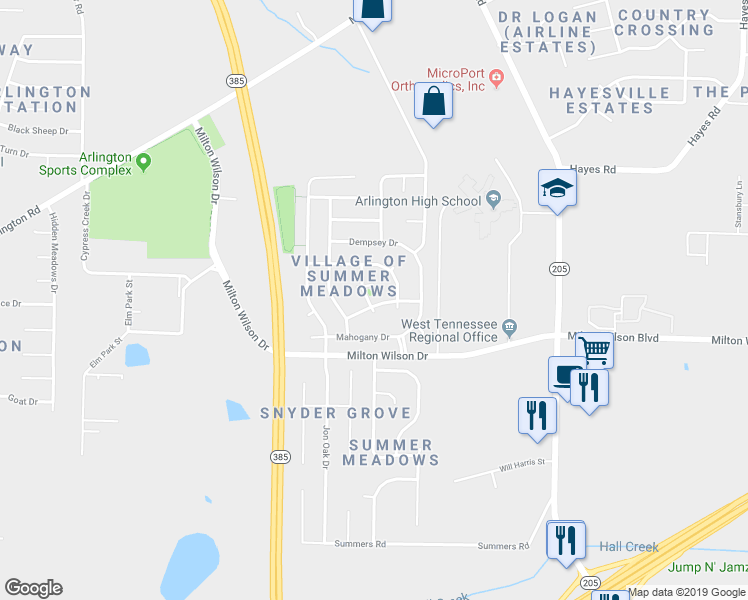 map of restaurants, bars, coffee shops, grocery stores, and more near 11634 Leewood Drive in Arlington