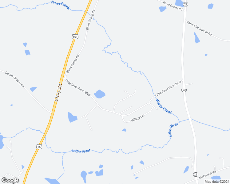 map of restaurants, bars, coffee shops, grocery stores, and more near 500 Little River Farm Boulevard in Carthage