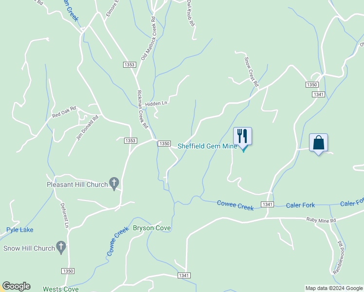 map of restaurants, bars, coffee shops, grocery stores, and more near Snow Hill Road in Franklin