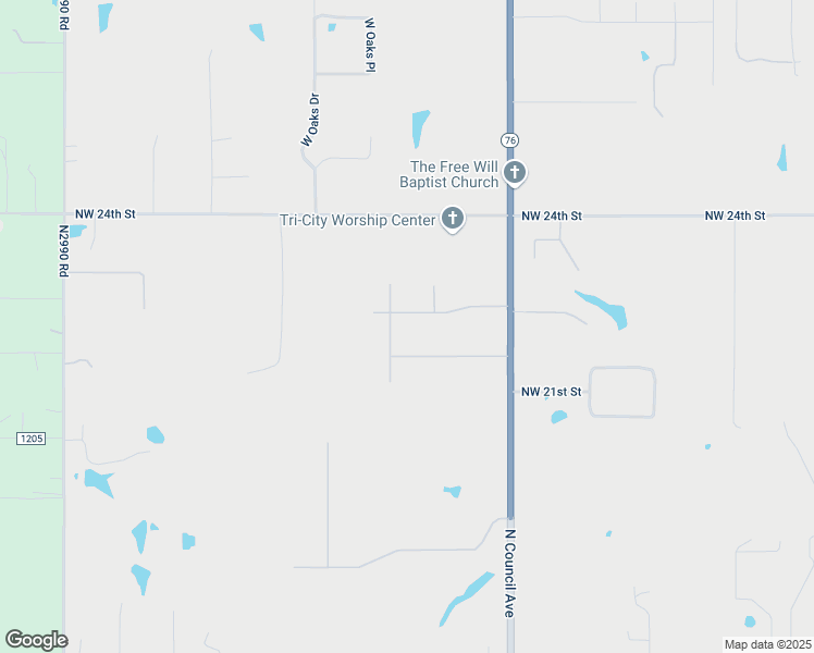 map of restaurants, bars, coffee shops, grocery stores, and more near 3401 Northwest 22nd Street in Newcastle