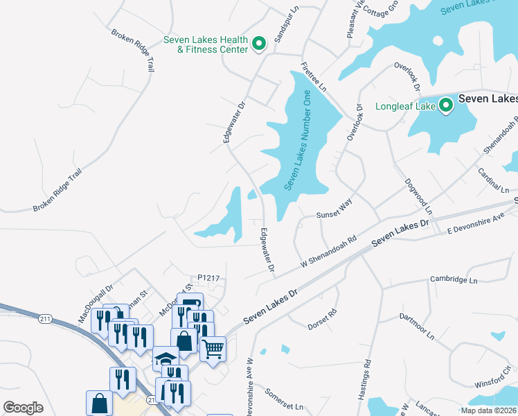 map of restaurants, bars, coffee shops, grocery stores, and more near 102 Grant Street in West End