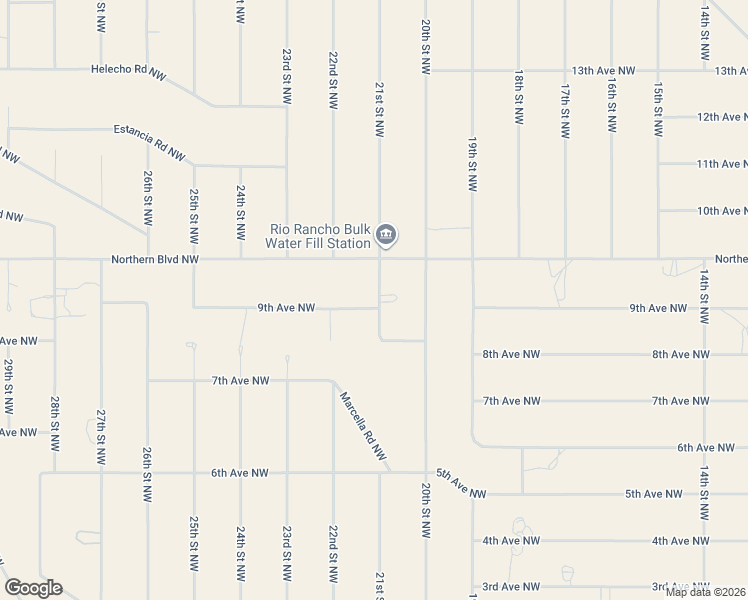 map of restaurants, bars, coffee shops, grocery stores, and more near 2101 9th Avenue Northwest in Rio Rancho