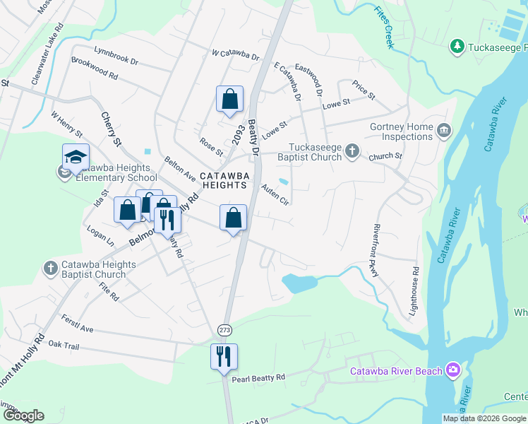 map of restaurants, bars, coffee shops, grocery stores, and more near 108 Oakland Road in Belmont