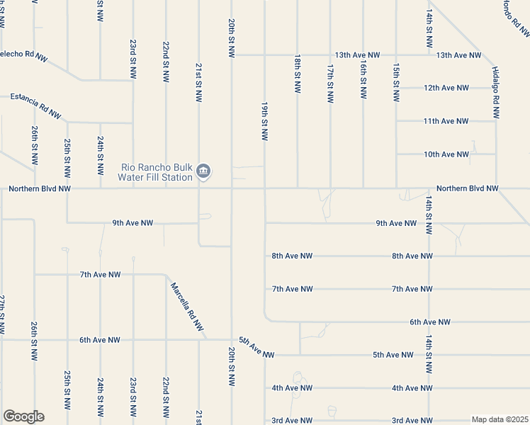 map of restaurants, bars, coffee shops, grocery stores, and more near 900 19th Street Northwest in Rio Rancho