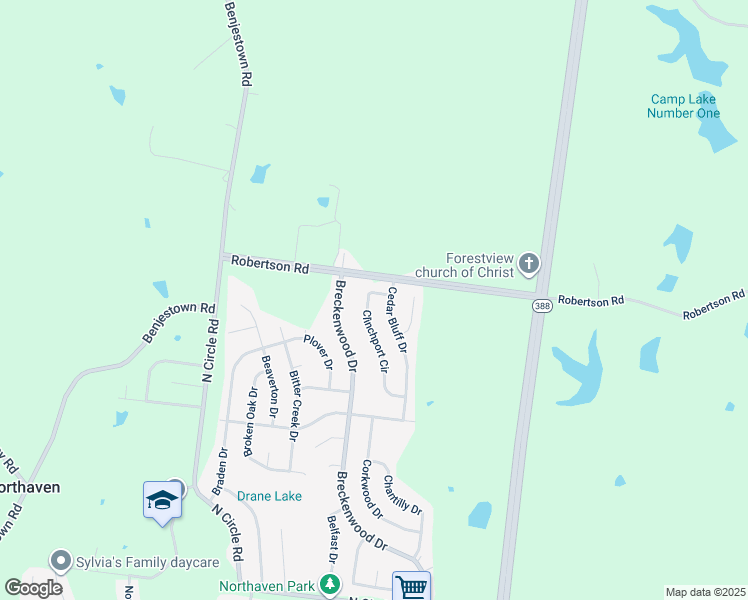 map of restaurants, bars, coffee shops, grocery stores, and more near 5378 Clinchport Circle in Memphis