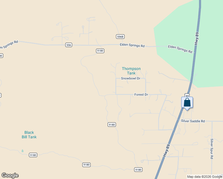 map of restaurants, bars, coffee shops, grocery stores, and more near 9350 Offenhauser Drive in Flagstaff