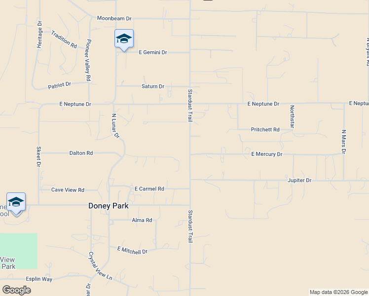map of restaurants, bars, coffee shops, grocery stores, and more near 9300 Stardust Trail in Flagstaff