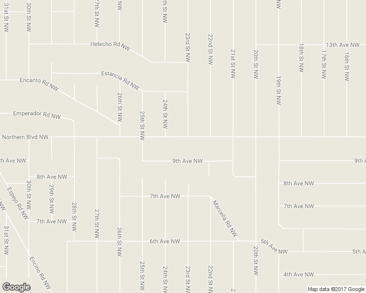 map of restaurants, bars, coffee shops, grocery stores, and more near 2302 Northern Boulevard Northwest in Rio Rancho