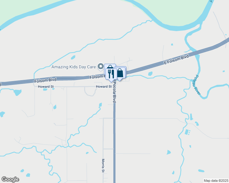 map of restaurants, bars, coffee shops, grocery stores, and more near 1101-1257 North Pocola Boulevard in Pocola