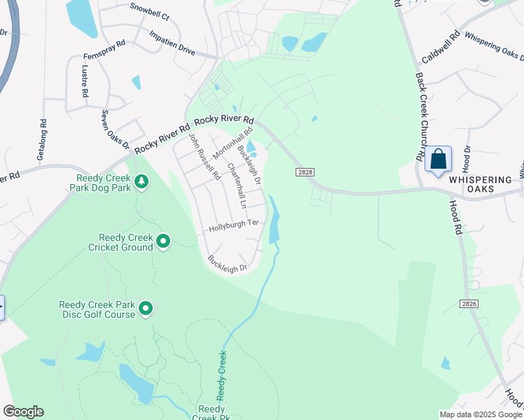 map of restaurants, bars, coffee shops, grocery stores, and more near 3708 Hadstone Lane in Charlotte