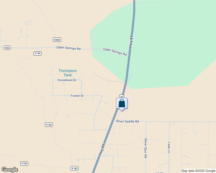 map of restaurants, bars, coffee shops, grocery stores, and more near 5850 Glenwood Trail in Flagstaff