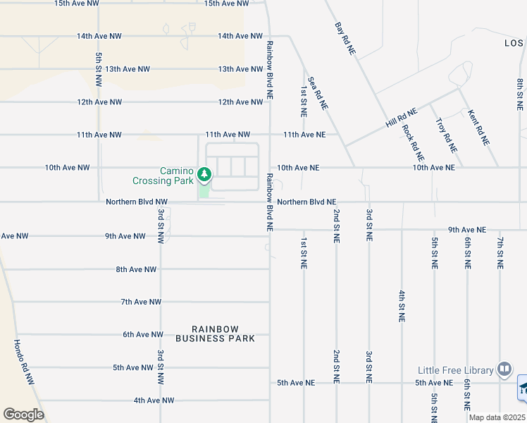 map of restaurants, bars, coffee shops, grocery stores, and more near 10 Northern Boulevard Northwest in Rio Rancho
