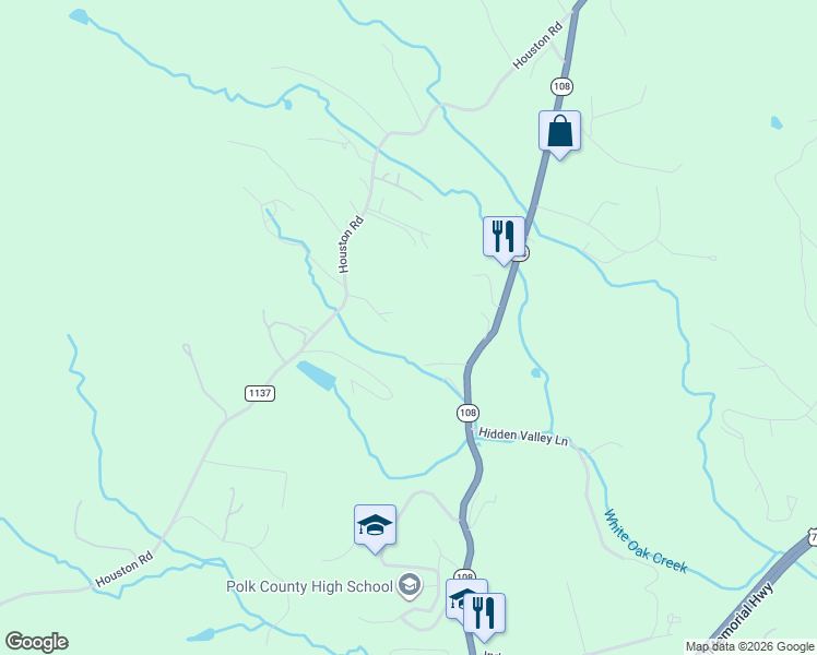 map of restaurants, bars, coffee shops, grocery stores, and more near 2175 North Carolina 108 in Columbus