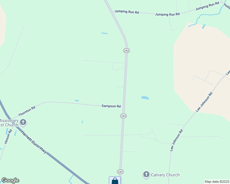 map of restaurants, bars, coffee shops, grocery stores, and more near 75 Garland Way in Dunn