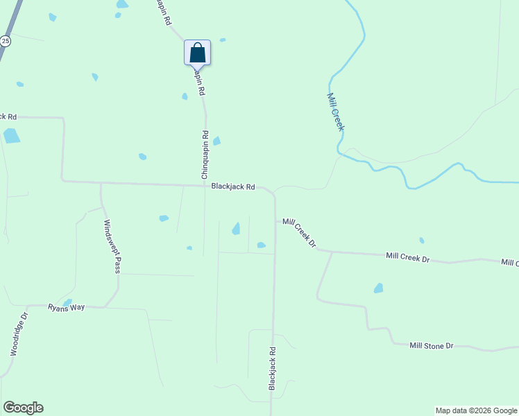map of restaurants, bars, coffee shops, grocery stores, and more near 9 Mill Creek Drive in Greenbrier