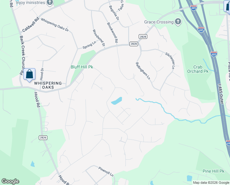 map of restaurants, bars, coffee shops, grocery stores, and more near in Charlotte