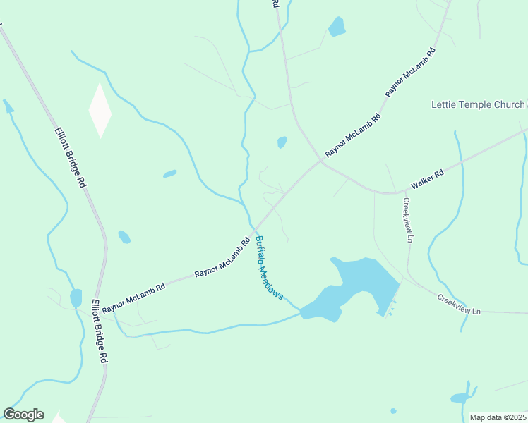 map of restaurants, bars, coffee shops, grocery stores, and more near 2652 Raynor McLamb Road in Linden