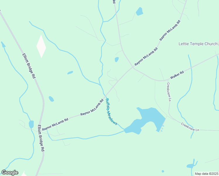 map of restaurants, bars, coffee shops, grocery stores, and more near 2652 Raynor McLamb Road in Linden