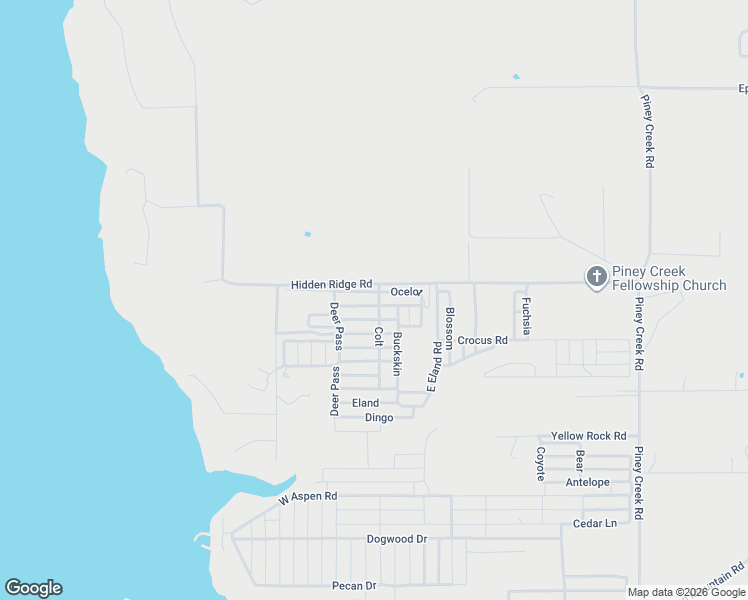 map of restaurants, bars, coffee shops, grocery stores, and more near Hidden Ridge Road in Stigler