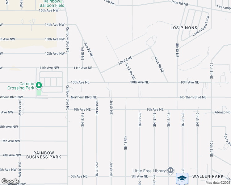 map of restaurants, bars, coffee shops, grocery stores, and more near 252 10th Avenue Northeast in Rio Rancho