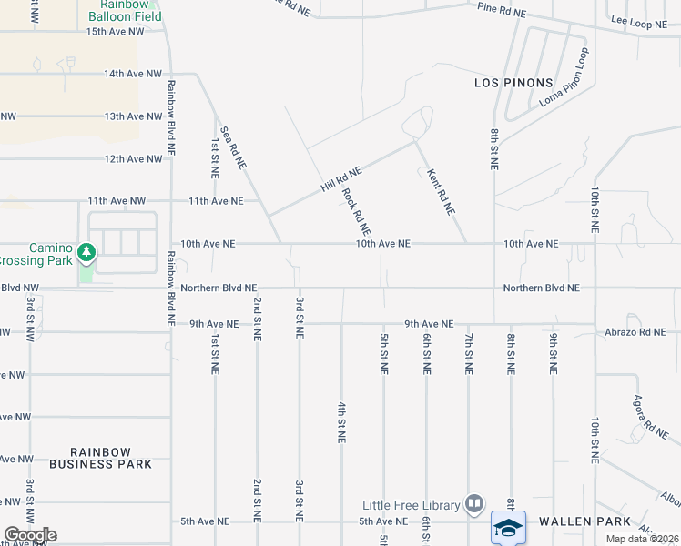 map of restaurants, bars, coffee shops, grocery stores, and more near 252 10th Avenue Northeast in Rio Rancho