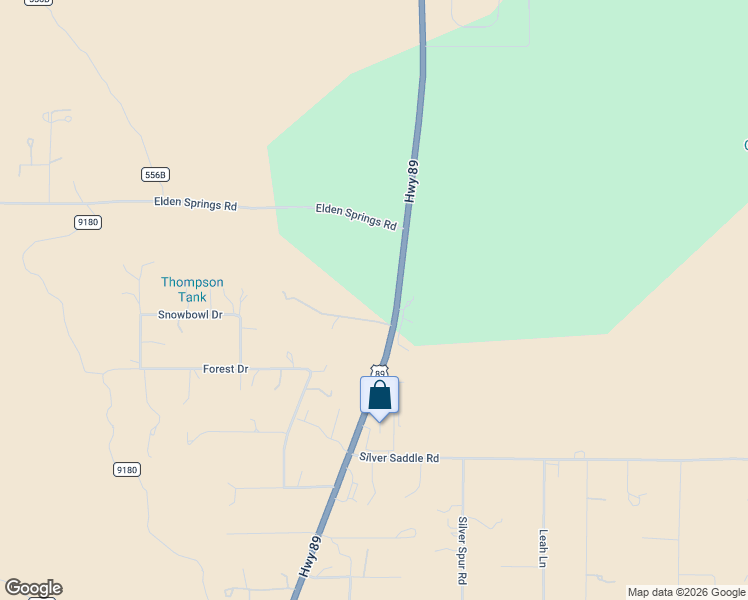 map of restaurants, bars, coffee shops, grocery stores, and more near 5855 Glenwood Trail in Flagstaff